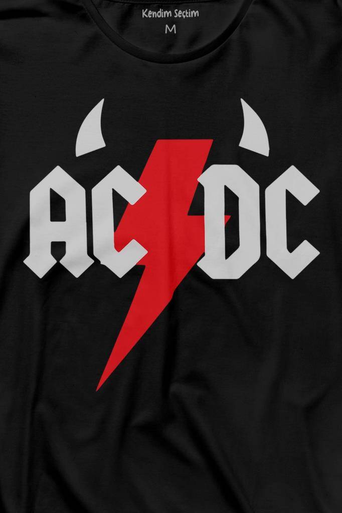 Ac Dc Alternatif Doğru Akım MusicDevil Uzun Kollu Tişört Baskılı T-Shirt (1)