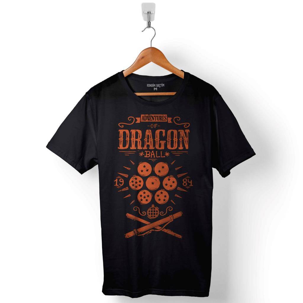 Adventures Of Dragon Balls Goku Baskılı Tişört Unisex T-Shirt - 1