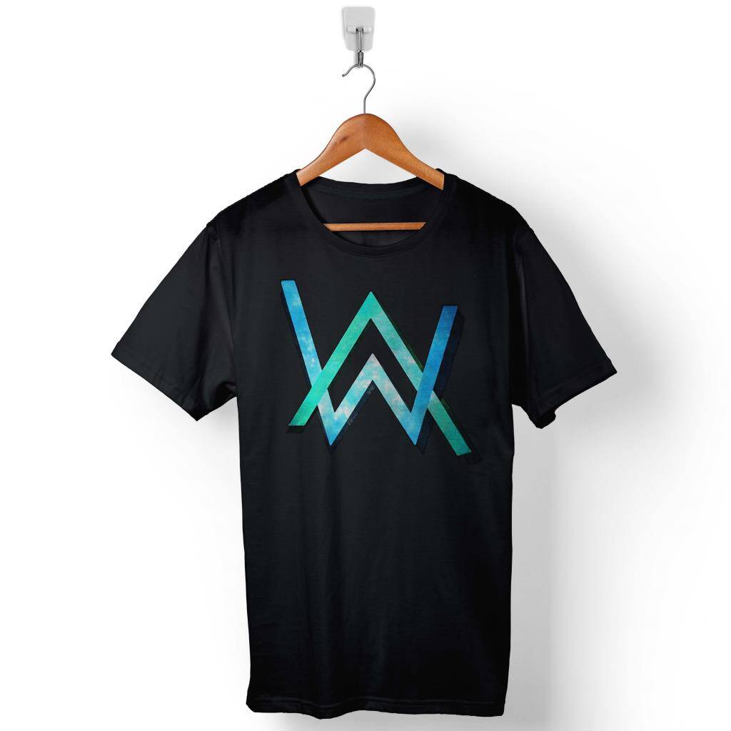 Alan Walker Logo Baskılı Tişört Unisex T-Shirt - 1