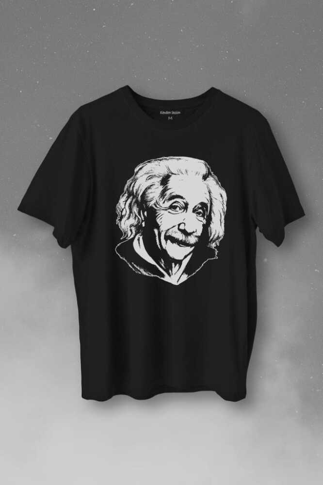 Albert Einstein İzafiyet Görelilik Teoremi Fizik Baskılı Tişört Unisex T-Shirt - 1