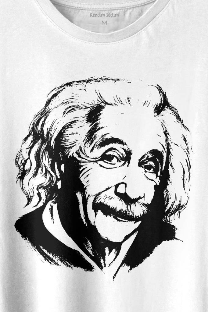 Albert Einstein İzafiyet Görelilik Teoremi Fizik Baskılı Tişört Unisex T-shirt (1)