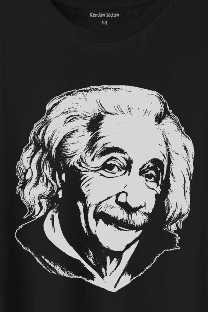 Albert Einstein İzafiyet Görelilik Teoremi Fizik Baskılı Tişört Unisex T-Shirt - 2