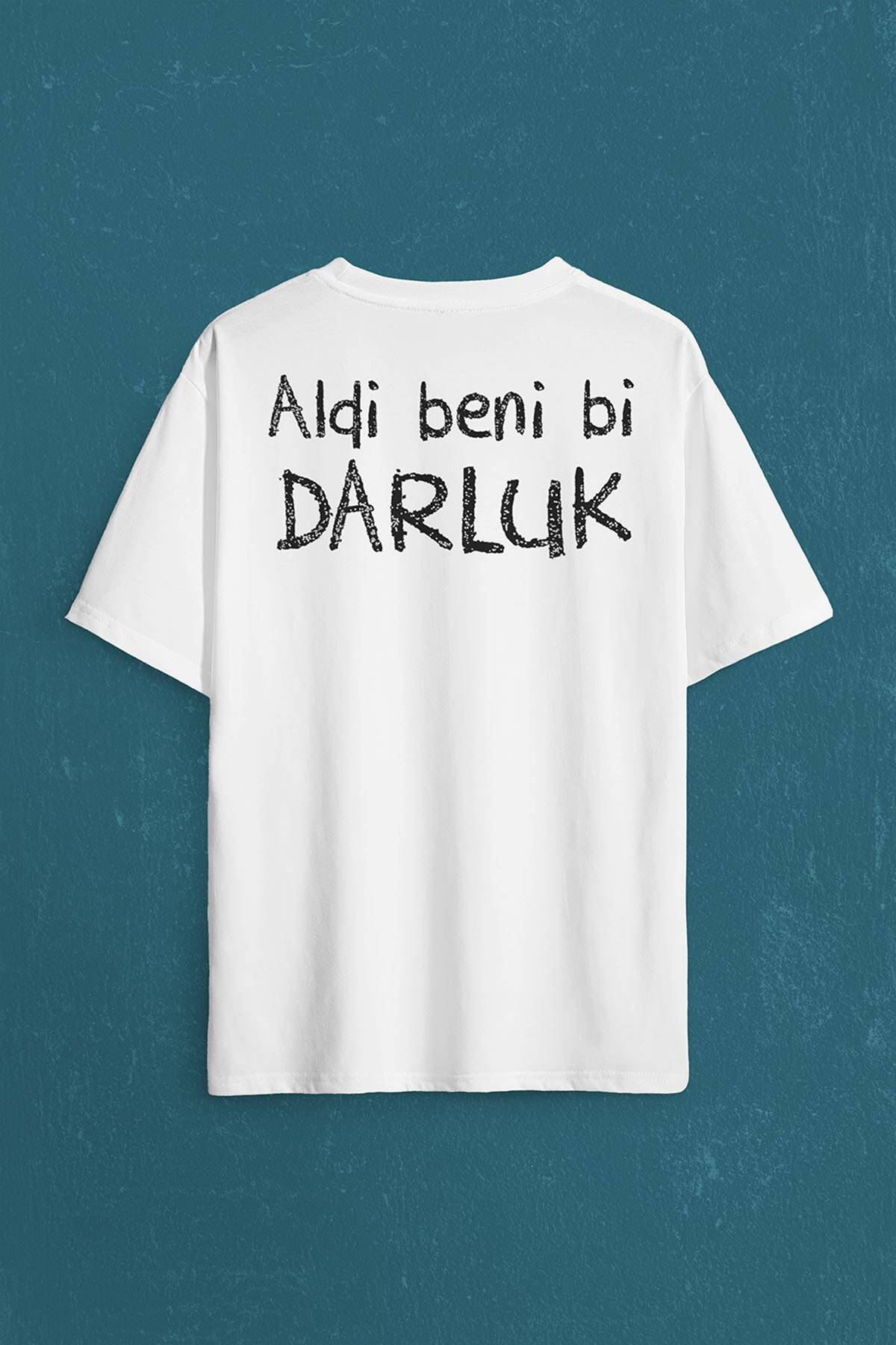 Aldi Beni Bi Darluk Darlık Karadeniz Trabzon Of Sırt Ön Baskılı Oversize Tişört Unisex T-Shirt - 2
