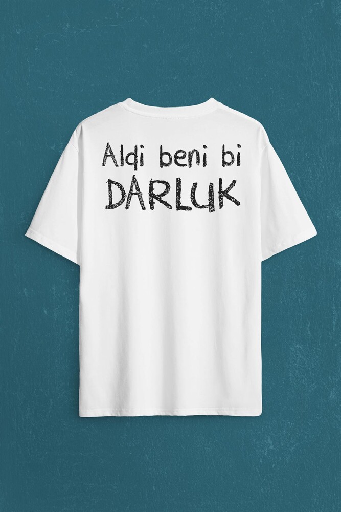 Aldi Beni Bi Darluk Darlık Karadeniz Trabzon Of Sırt Ön Baskılı Oversize Tişört Unisex T-Shirt (1)