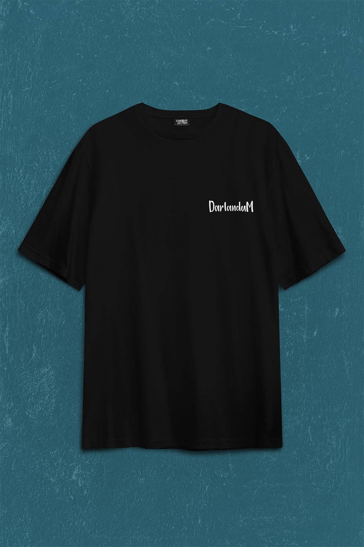 Aldi Beni Bi Darluk Darlık Karadeniz Trabzon Of Sırt Ön Baskılı Oversize Tişört Unisex T-Shirt