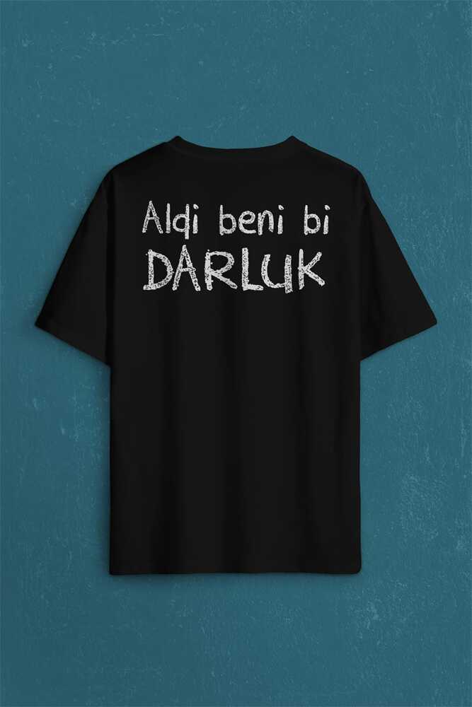 Aldi Beni Bi Darluk Darlık Karadeniz Trabzon Of Sırt Ön Baskılı Oversize Tişört Unisex T-Shirt - 2