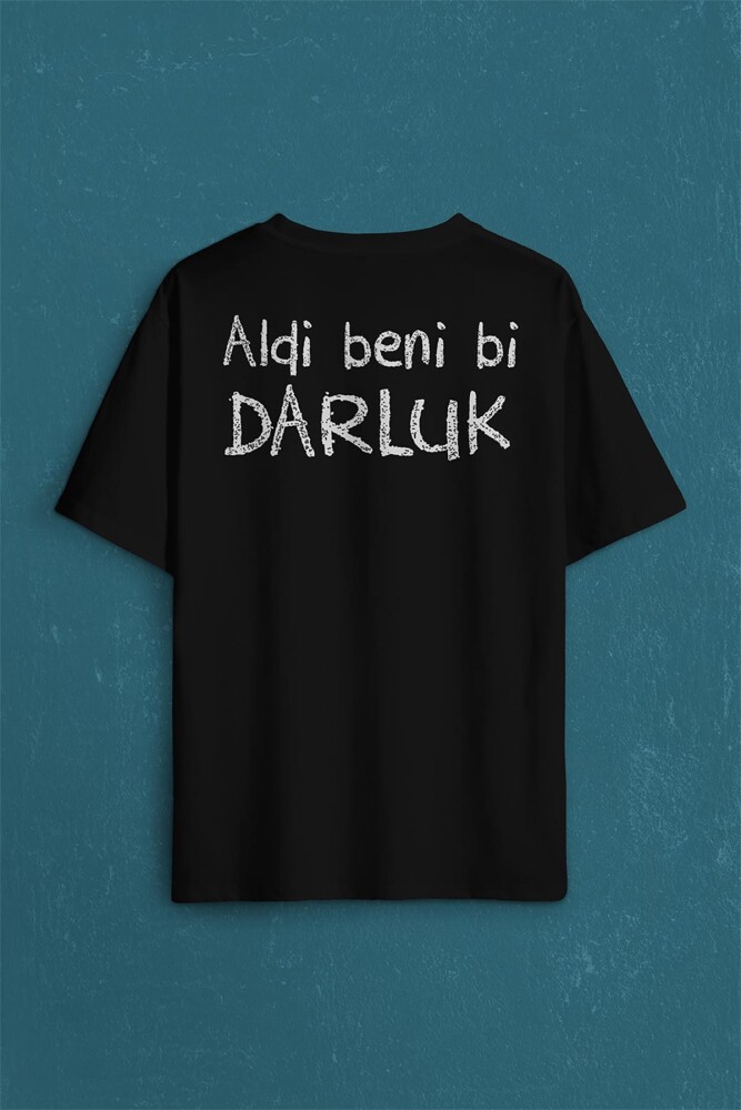 Aldi Beni Bi Darluk Darlık Karadeniz Trabzon Of Sırt Ön Baskılı Oversize Tişört Unisex T-Shirt (1)