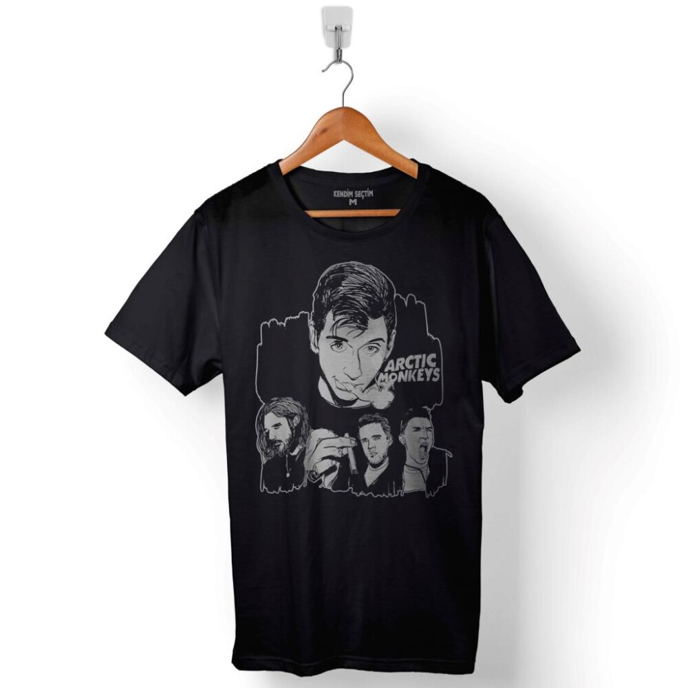 Alex Tumer Arctic Monkeys Baskılı Tişört Unisex T-Shirt - 1
