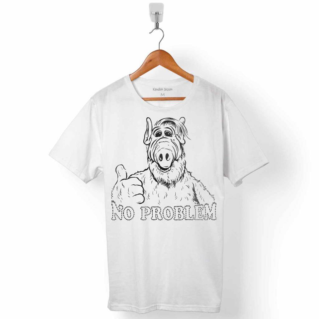 ALF NO PROBLEM DİZİSİ MELMAC ALIEN LIFE FORM ERKEK TİŞÖRT - 1