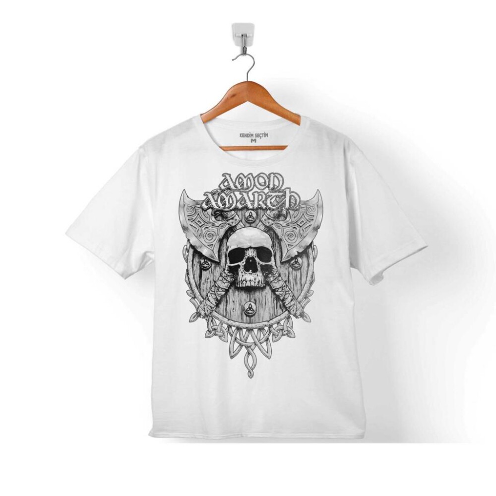 AMON AMARTH SKULL LOGO KURU KAFA ÇOCUK TİŞÖRT - 1