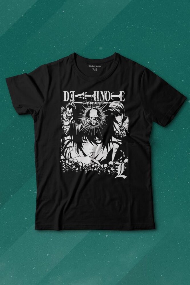 Anime Naruto Death Note Skull King Crow Anime Baskılı Tişört Çocuk T-shirt - KENDİM SEÇTİM