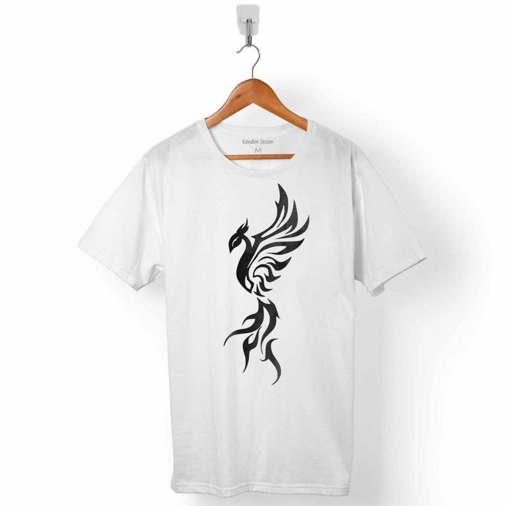 ANKA KUŞU SİLÜET ZÜMRÜDÜ ANKA ZÜMRÜD-Ü ERKEK TİŞÖRT - 1