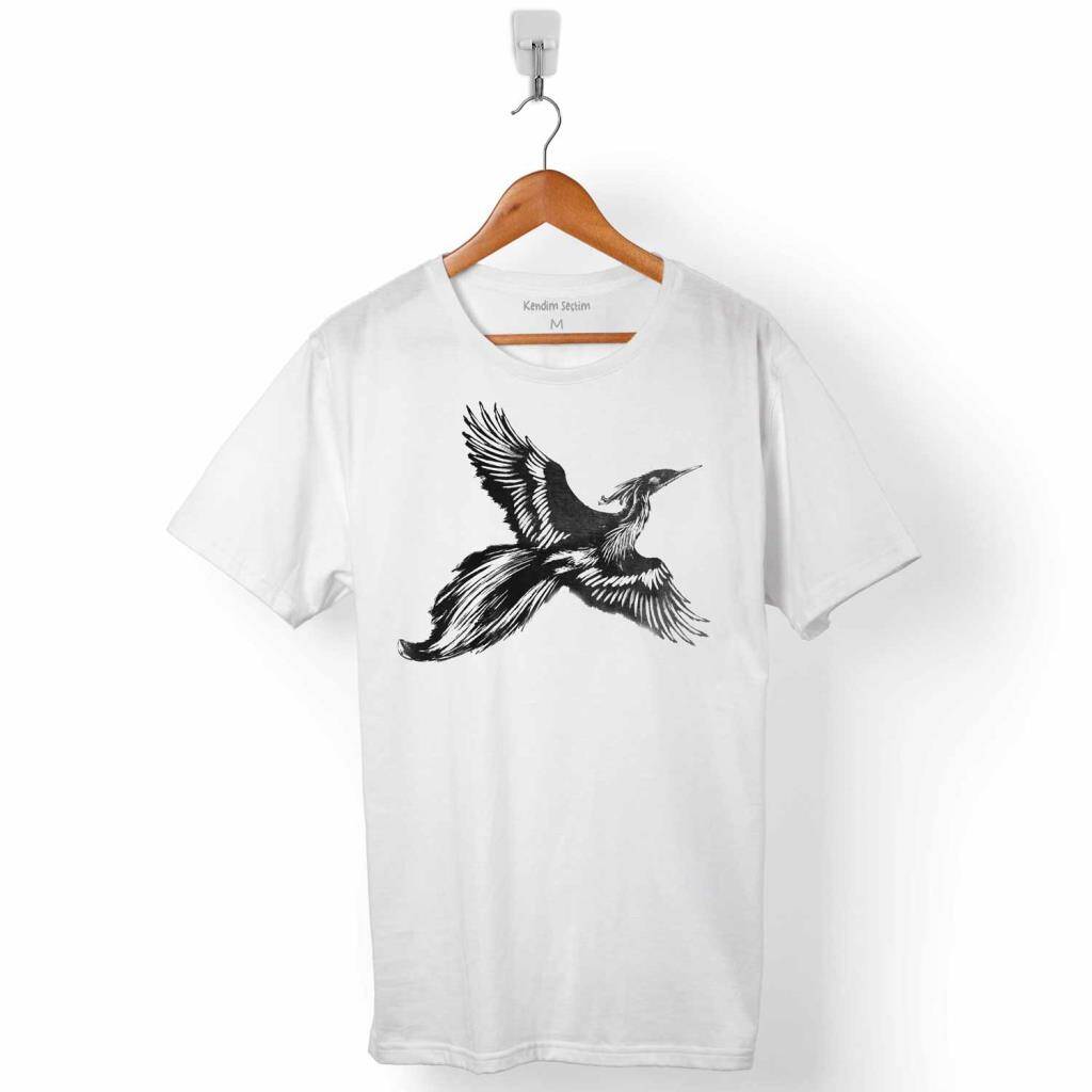 ANKA KUŞU SİLÜET ZÜMRÜDÜ ANKA ZÜMRÜD-Ü ERKEK TİŞÖRT - 1