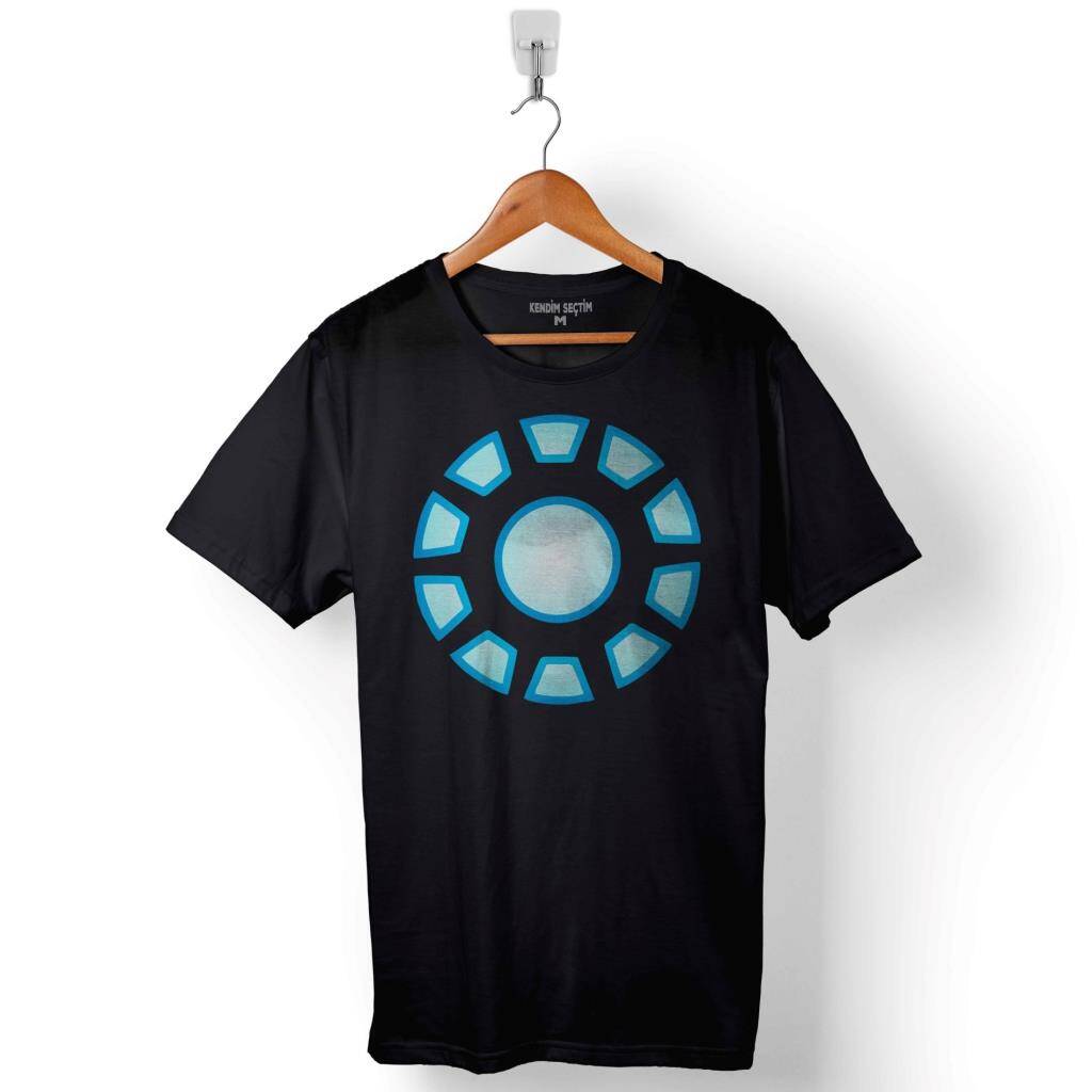 Arc Reactor Iron Man Demir Adam Baskılı Tişört Unisex T-Shirt - 1