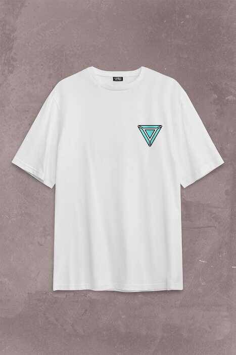 Arc Reactor Iron Man Demir Adam Sırt Ön Baskılı Oversize Tişört Unisex T-Shirt - 1