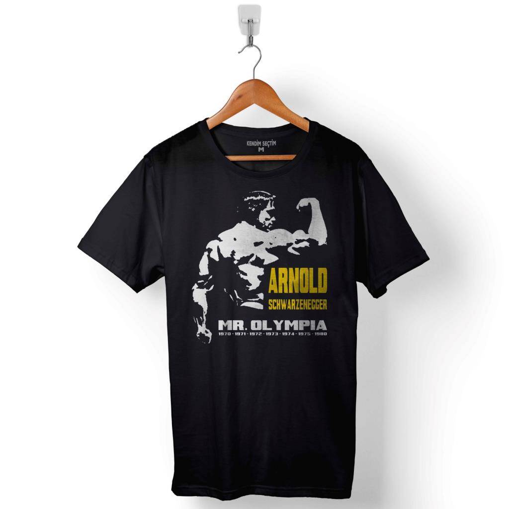 Arnold Schwarzenegger My Olimpia Baskılı Tişört Unisex T-Shirt - 1
