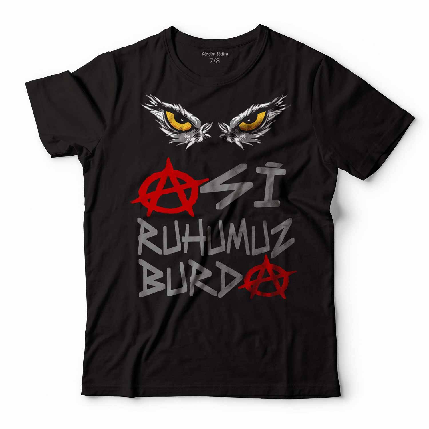 Asi Ruhumuz Burda Kartal Eagle Şampiyon Baskılı Tişört Çocuk T-shirt - 1