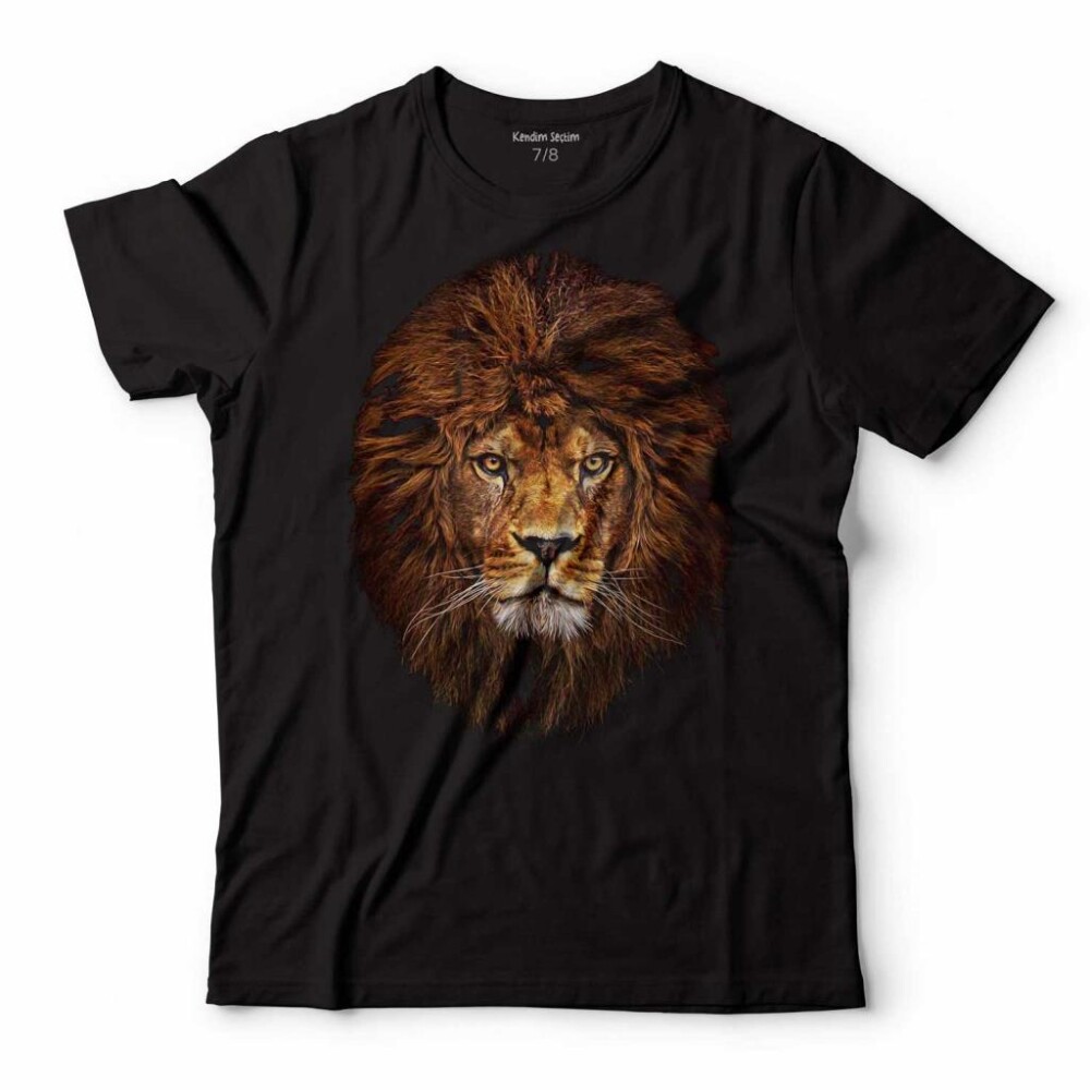 ASLAN KAFA LION HEAD ÇOCUK TİŞÖRT - 1