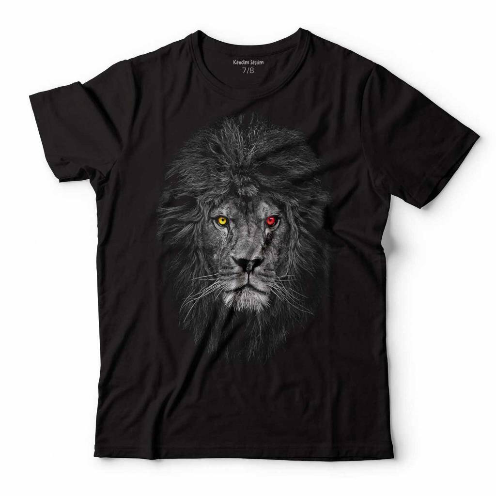 ASLAN KAFA LION HEAD ÇOCUK TİŞÖRT - 1