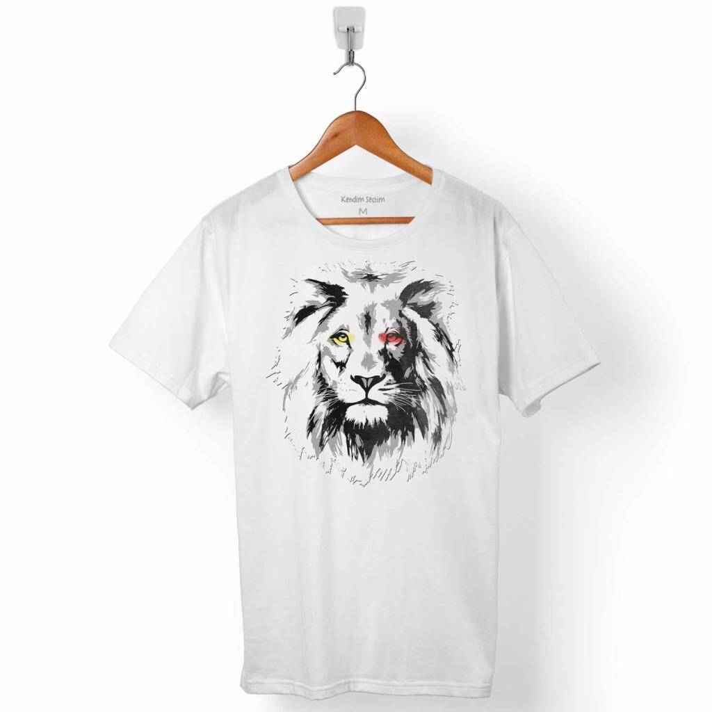 ASLAN KAFA LION HEAD ERKEK TİŞÖRT - 1