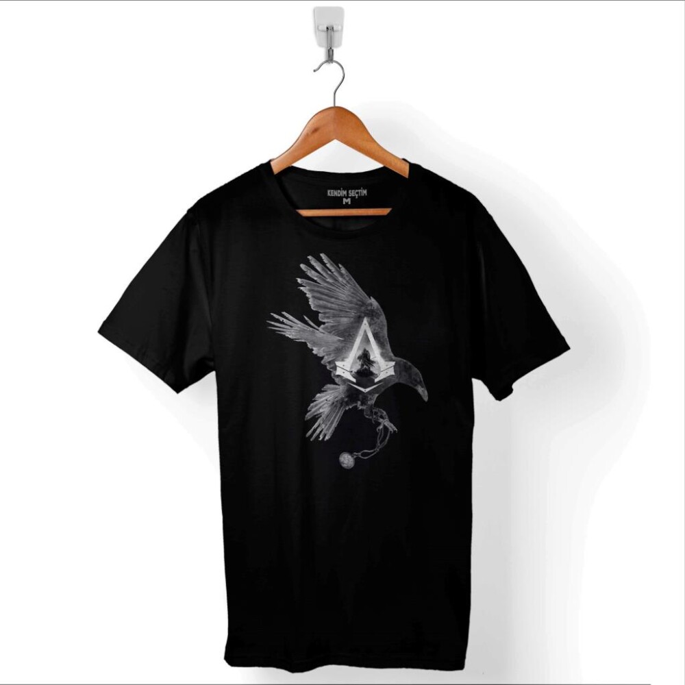 Assassins Assassin'S Creed Black Flag Baskılı Tişört Unisex T-Shirt - 1