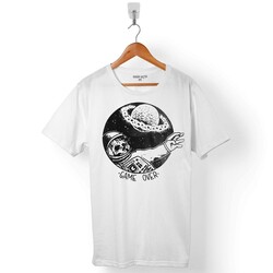 ASTRONOT NASA METEOR GAME OVER GÖK TAŞI SKULL ERKEK TİŞÖRT - 1