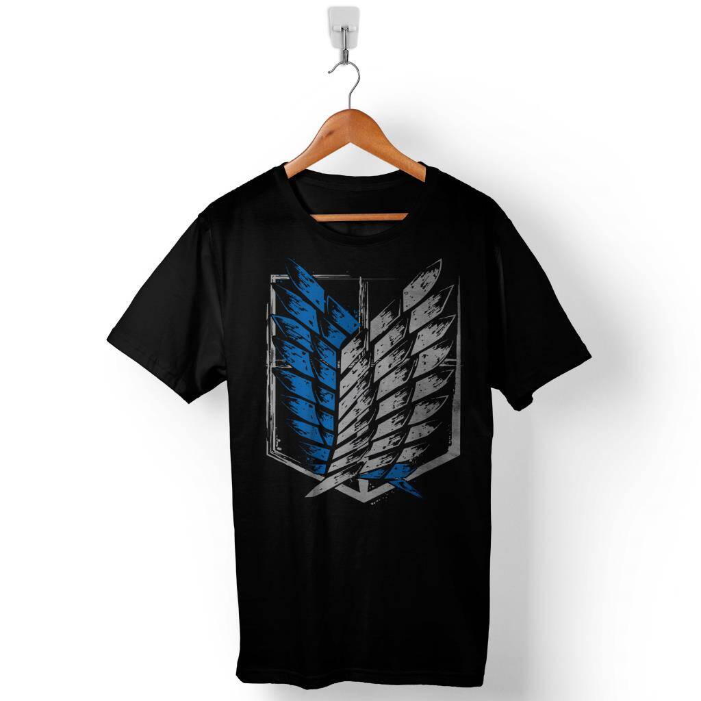 Attack On Titan Titana Saldırı Logo Baskılı Tişört Unisex T-Shirt - 1