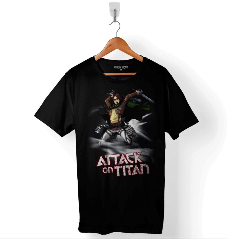 Attack On Titan Titana Saldırı Manga Anime Baskılı Tişört Unisex T-Shirt - 1