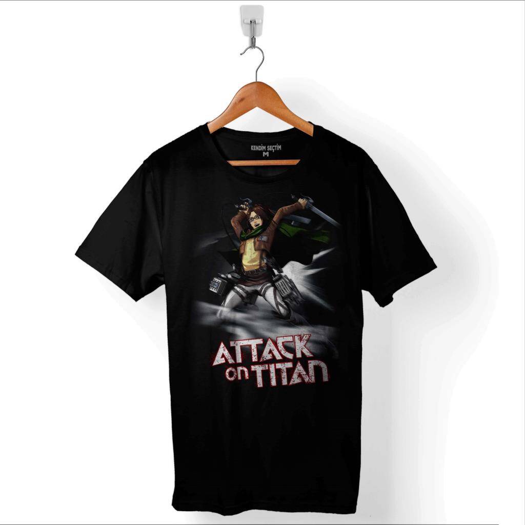 Attack On Titan Titana Saldırı Manga Anime Baskılı Tişört Unisex T-Shirt - 1
