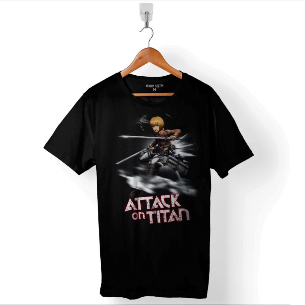 Attack On Titan Titana Saldırı Manga Anime Baskılı Tişört Unisex T-Shirt - 1