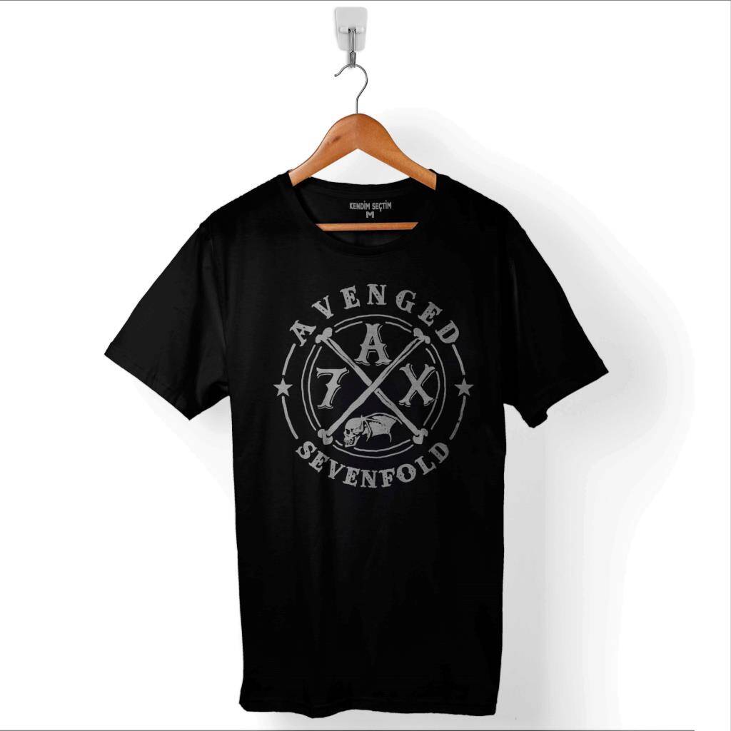 Avenged Sevenfold 7Ax Matt Shadows Rock Music Baskılı Tişört Unisex T-Shirt - 1