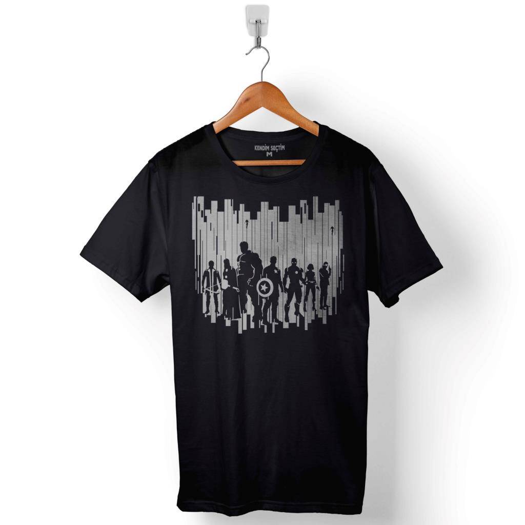 Avengers Age Of Ultron Iron Man Baskılı Tişört Unisex T-Shirt - 1