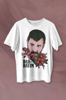 Azer Bülbül Dardayım Arabesk Baskılı Tişört Unisex T-shirt - 1