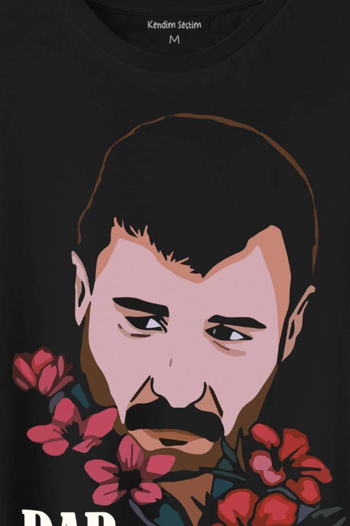 Azer Bülbül Dardayım Arabesk Baskılı Tişört Unisex T-Shirt - 2