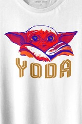 Baby on Board Yoda Star Wars Kahverengi Bebek Mandalorian Baskılı Tişört Unisex T-shirt - 2