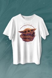 Baby on Board Yoda Star Wars Yeşil Bebek Mandalorian 2 Baskılı Tişört Unisex T-shirt - 1