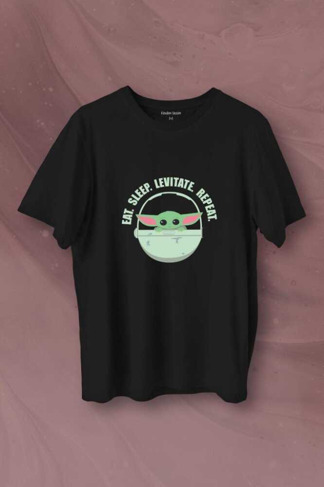 Baby Yoda The Mandalorian Star Wars Bebek Yoda Baskılı Tişört Unisex T-Shirt - 1