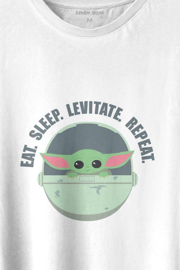 Baby Yoda The Mandalorian Star Wars Bebek Yoda Baskılı Tişört Unisex T-shirt (1)