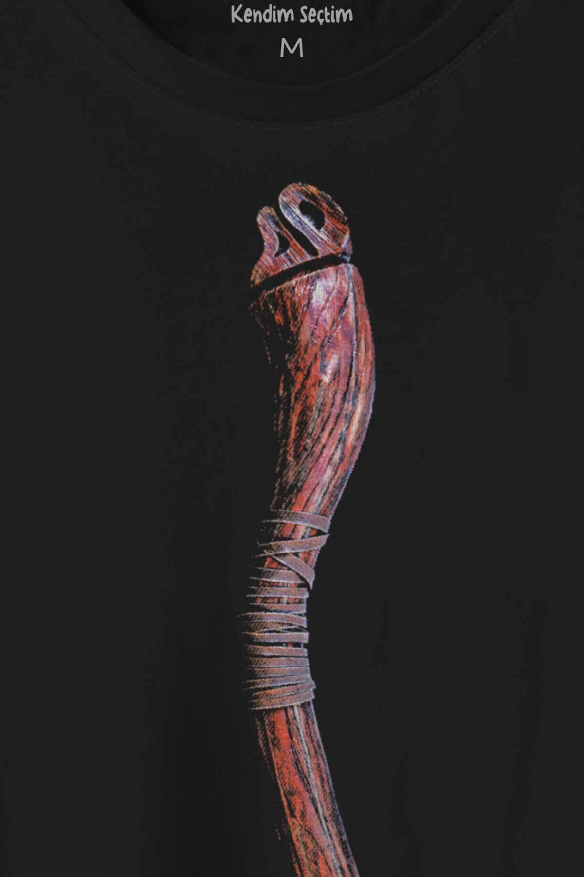 Balta Antik Eski Dönem Savaşçı Baltası Baskılı Tişört Unisex T-shirt (1)