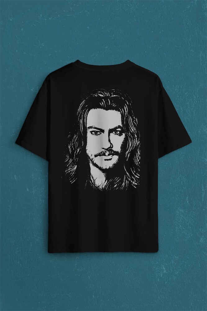 Barış Akarsu Anısına Amasra Sırt Ön Baskılı Oversize Tişört Unisex T-Shirt - 1