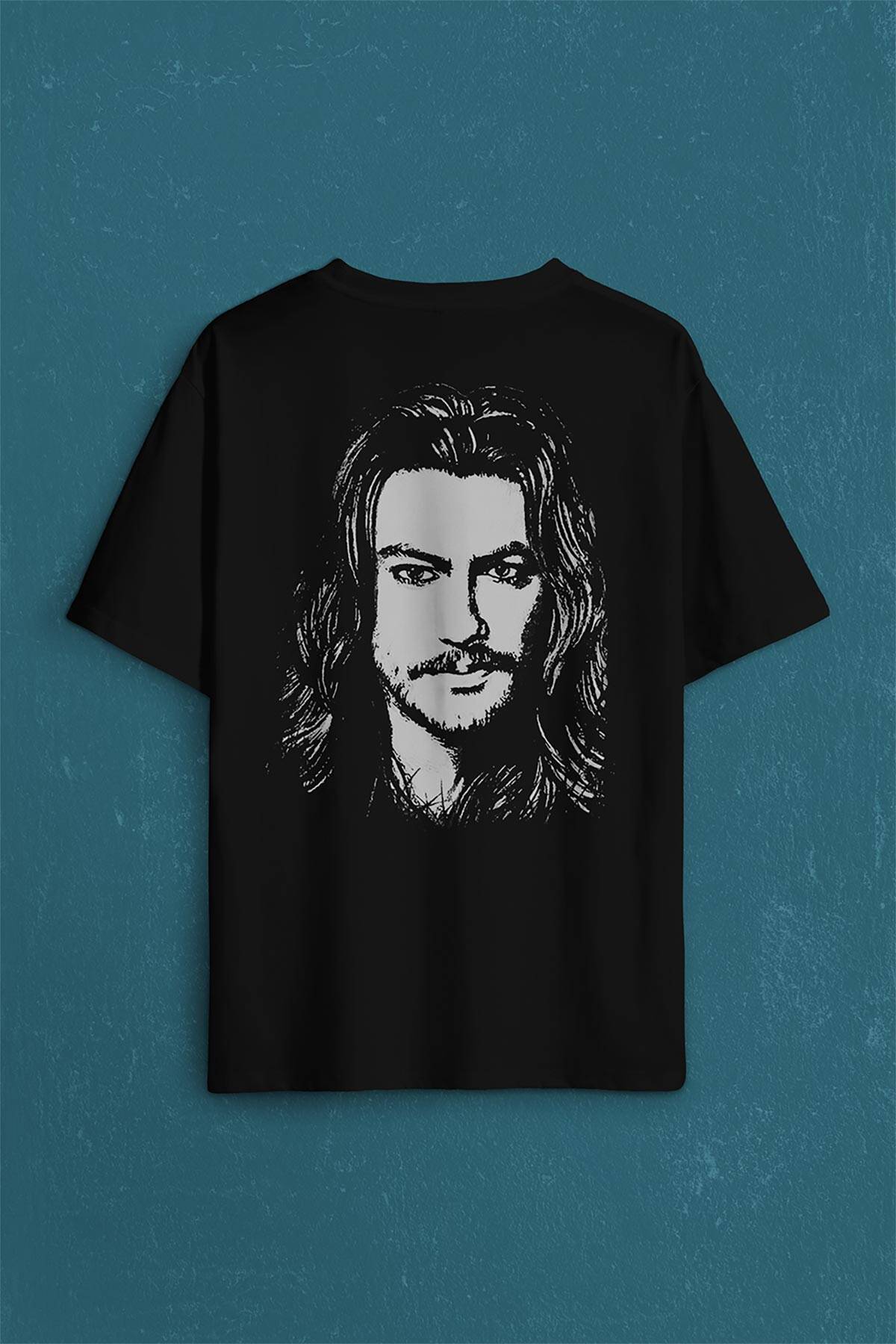 Barış Akarsu Anısına Amasra Sırt Ön Baskılı Oversize Tişört Unisex T-Shirt - 1