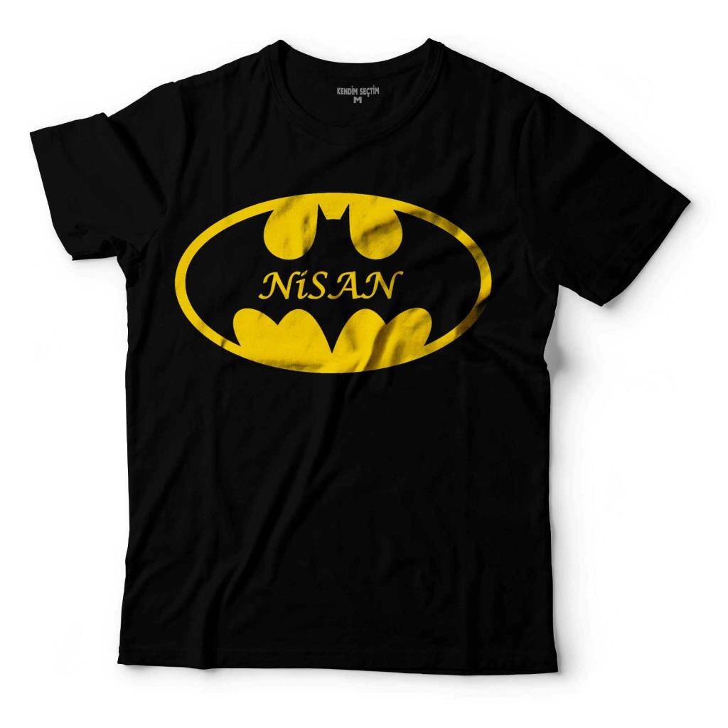 BATMAN BETMEN BAT MAN KİŞİYE ADINIZA ÖZEL İSİMLİ ÇOCUK TİŞÖRT - 1