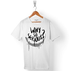BATMAN DARK KNIGHT KARA ŞOVALYE JOKER WHY SO SERIOUS ERKEK TİŞÖRT - 1