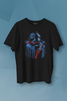 Batman Joker Kara Şovalye Dark Knight Film Baskılı Tişört Unisex T-shirt - 1