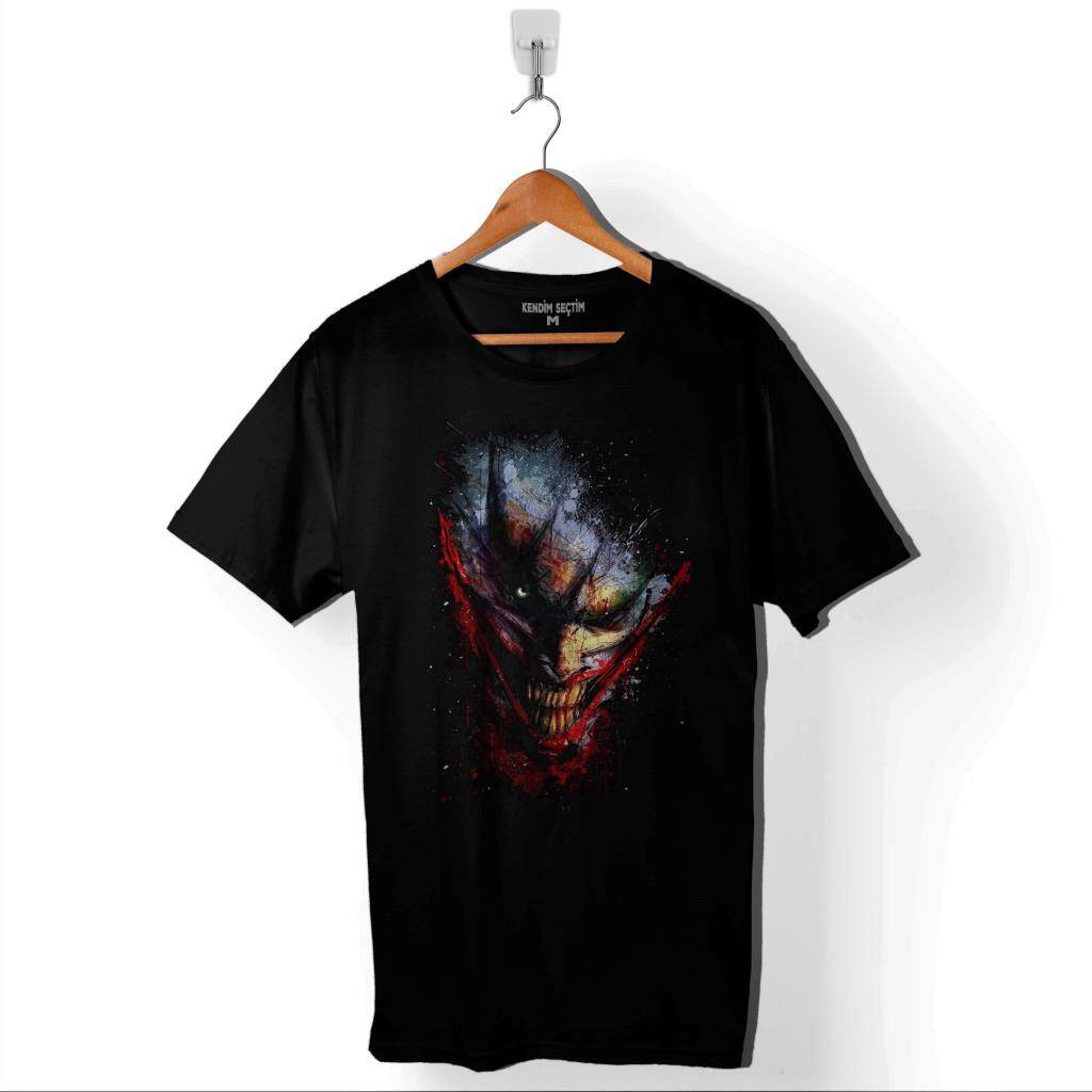 Batman Kara Şovalye New Joker Dark KNight Baskılı Tişört Unisex T-Shirt - 1