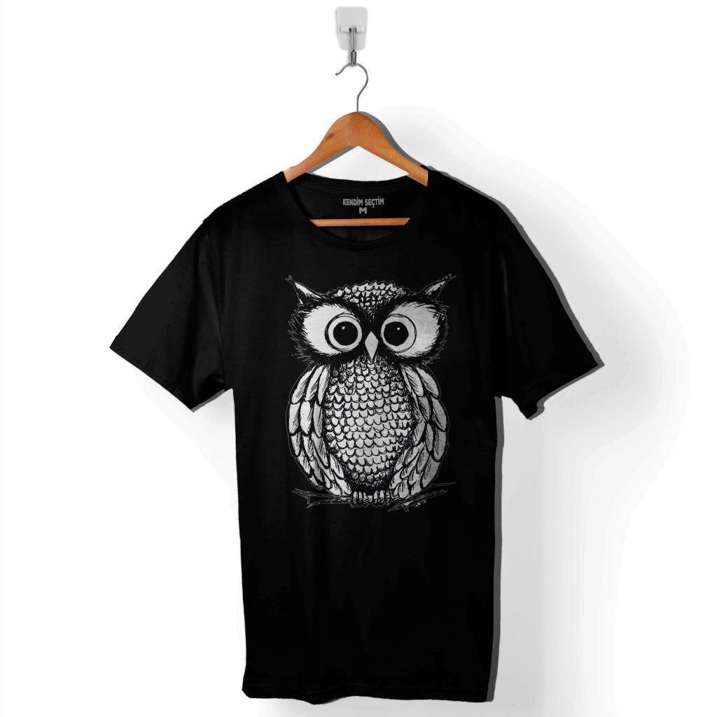 Baykuş Ovoxo Owl Gang Hip Hop Music Baskılı Tişört Unisex T-Shirt - 1