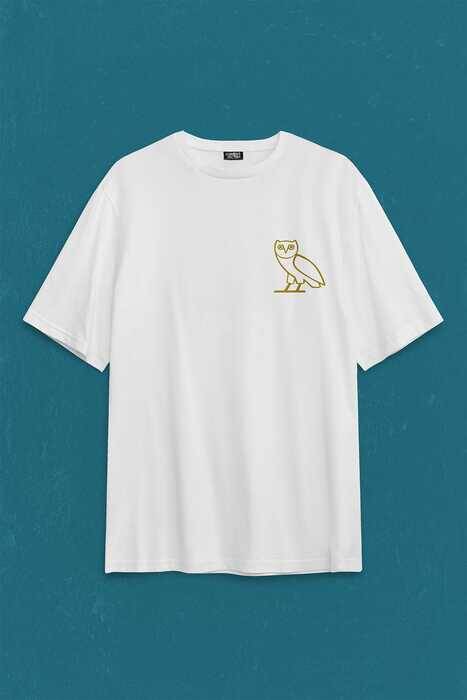 Baykuş Ovoxo Owl Gang Hip Hop Music Sırt Ön Baskılı Oversize Tişört Unisex T-Shirt - 1