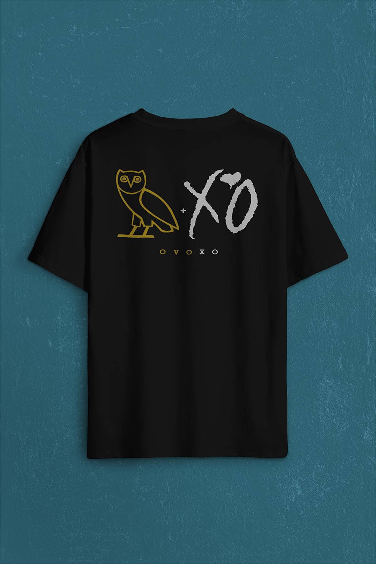 Baykuş Ovoxo Owl Gang Hip Hop Music Sırt Ön Baskılı Oversize Tişört Unisex T-Shirt - 1