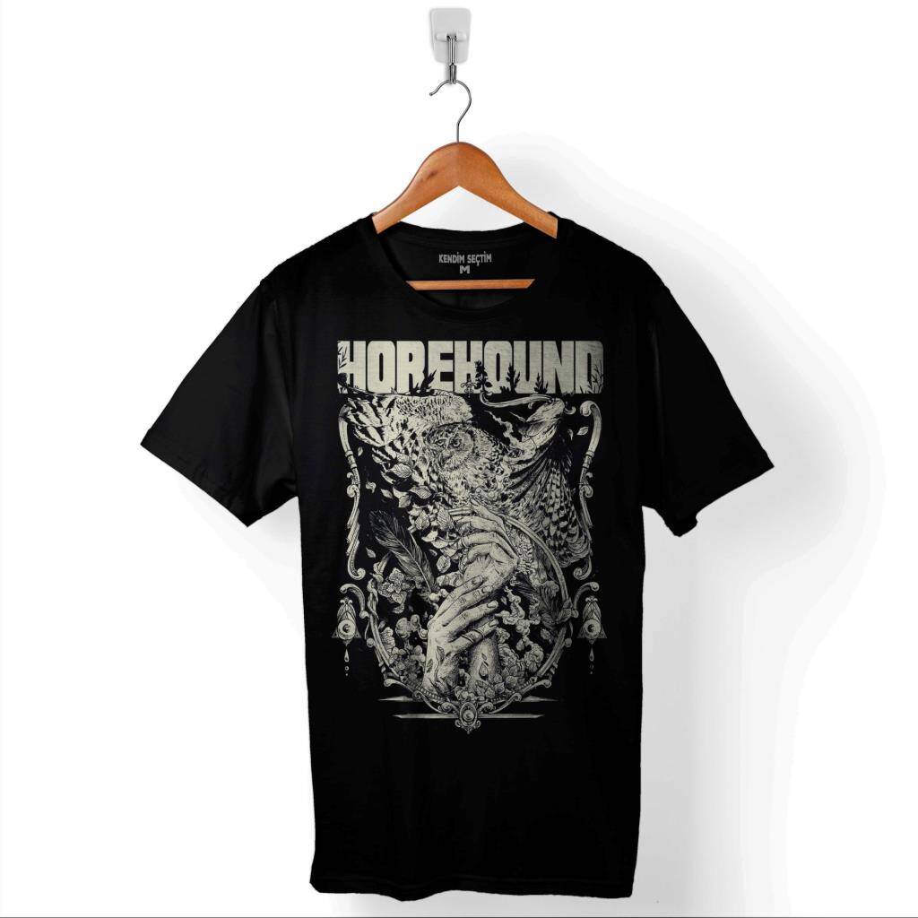 Baykuş Owl Kiss Ben Sahar Behemoth Metal Rock Baskılı Tişört Unisex T-Shirt - 1