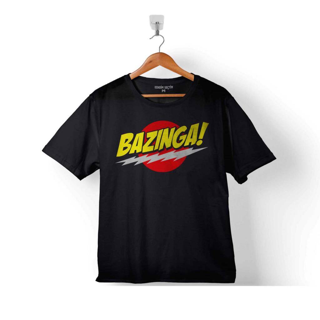 BAZINGA ŞAKA THE BIG BANG THEORY SHELDON COOPER 2 ÇOCUK TİŞÖRT - 1
